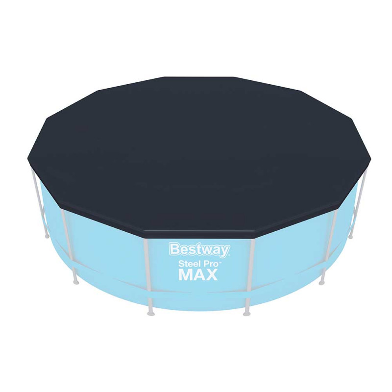 Cobertura Para Piscina Estruturada De 6473 Litros Bestway Em Material Resistente E Cordao De Seguranca