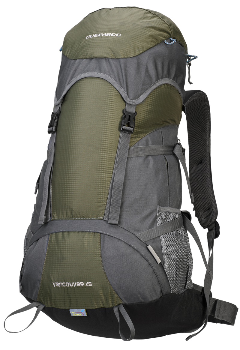 Mochila semi-cargueira com capacidade para 45 litros Vancouver - Guepardo Verde