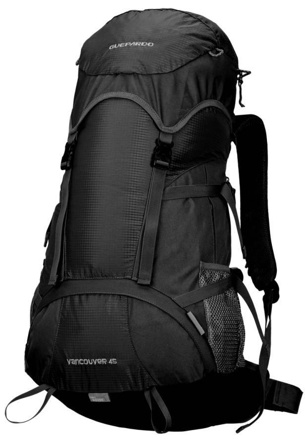 Mochila semi-cargueira com capacidade para 45 litros Vancouver - Guepardo Preto