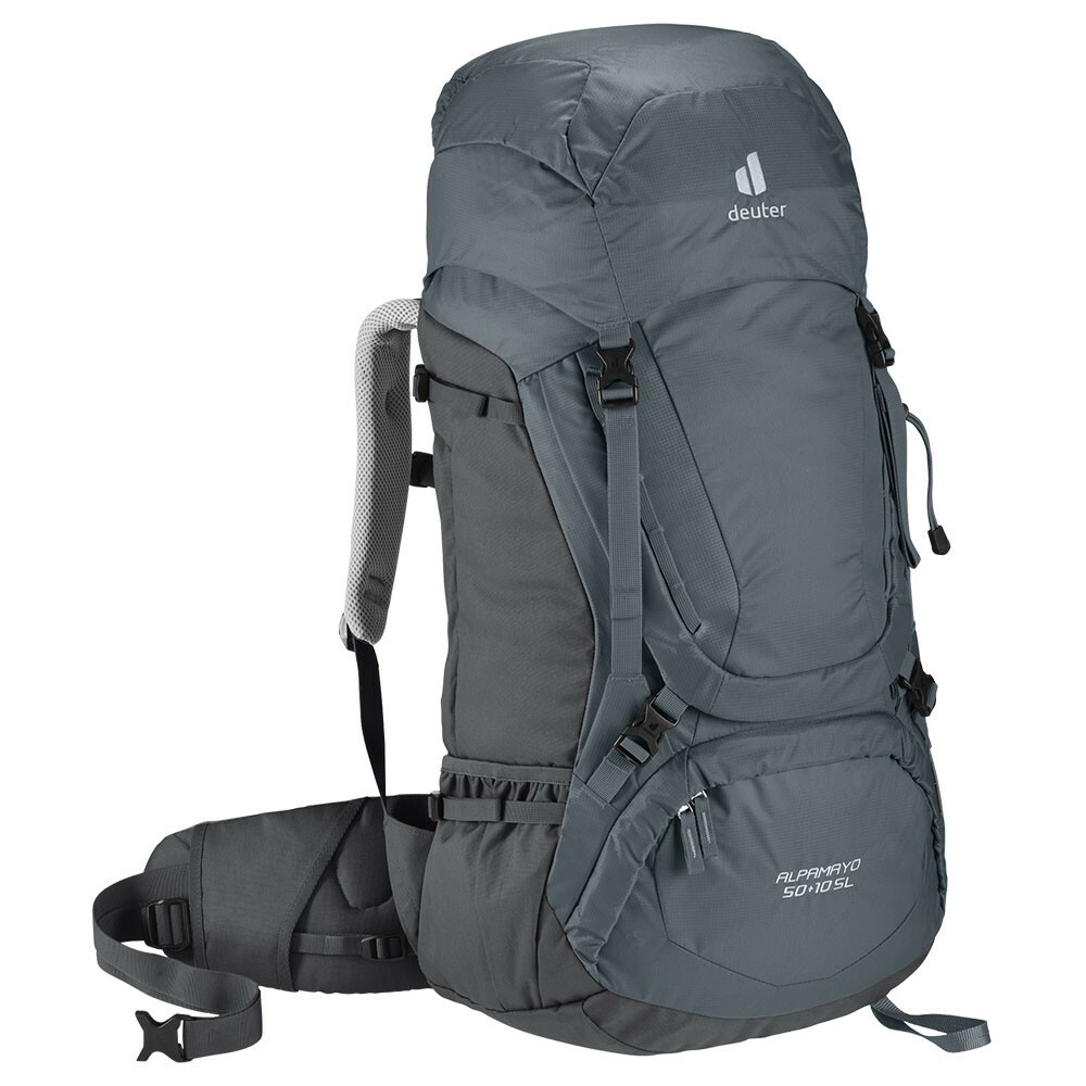 Mochila cargueira Alpamayo 50+10 SL Deuter, ideal para trekking e caminhadas técnicas