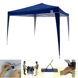 Tenda Gazebo de Praia Bel 3m X 3m Sanfonada Dobrável Super Leve fácil de montar Com Proteção UV fator +60