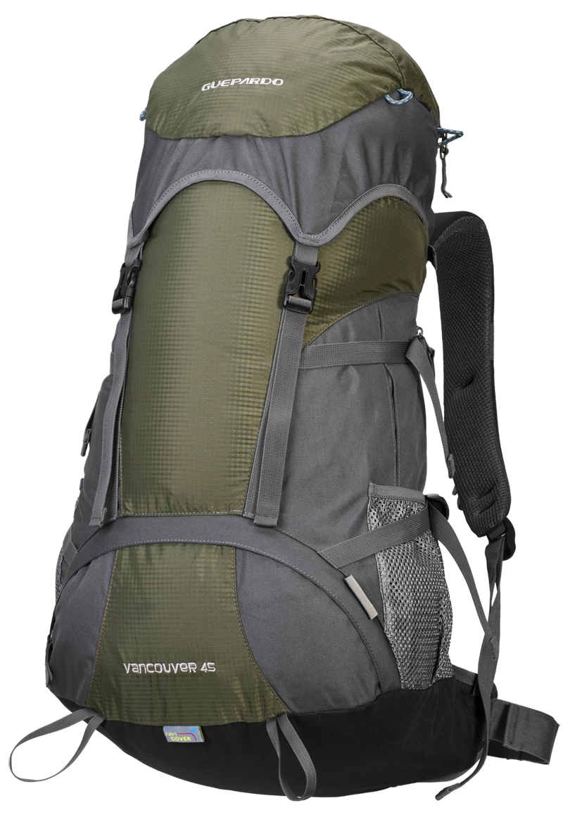 Mochila semi-cargueira com capacidade para 45 litros Vancouver - Guepardo Verde