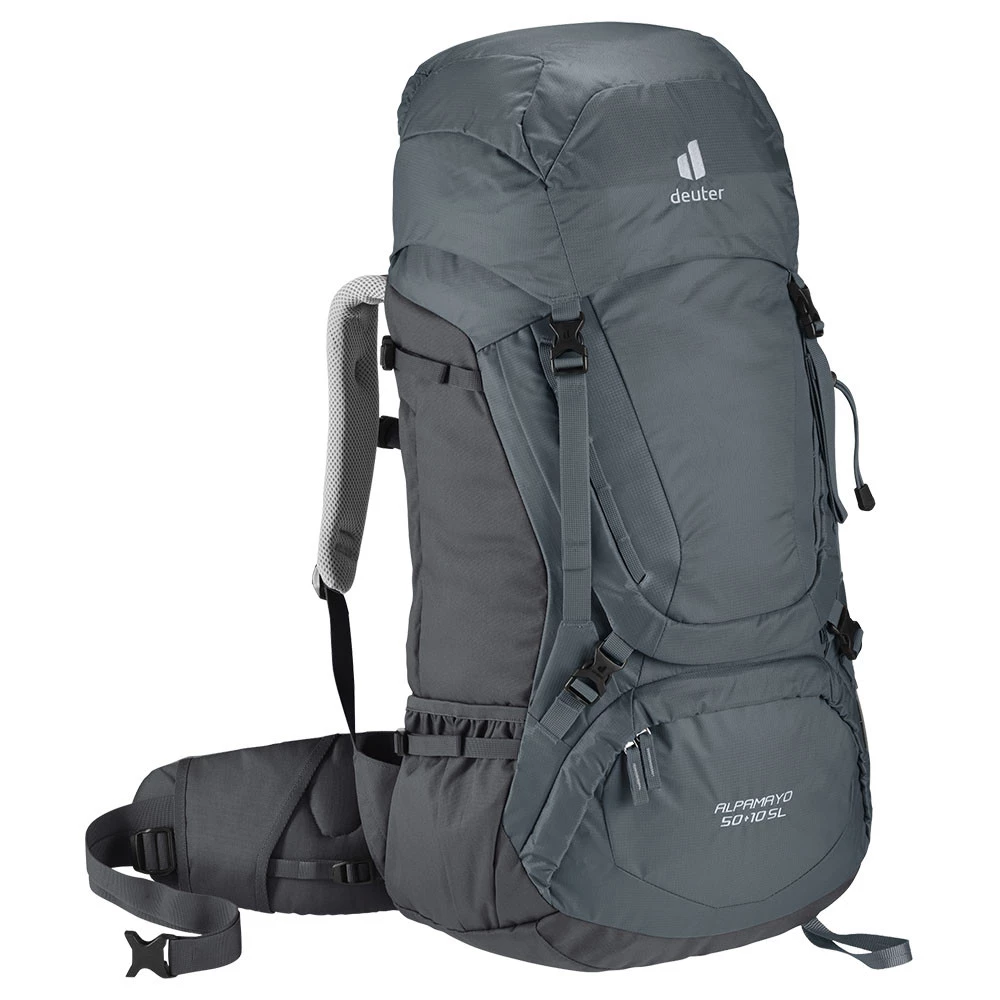 Mochila cargueira Alpamayo 50+10 SL Deuter, ideal para trekking e caminhadas técnicas