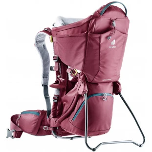 Mochila para carregar bebê Deuter para caminhada ou travessias, mas também para o dia a dia Kid Comfort Vermelho