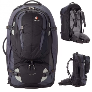 Mochila Mala para Viagem com Sistema Vari-Quick Multiuso Traveller 70 + 10 Deuter