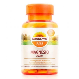 Suplemento Alimentar Magnésio 250mg Sundown 100 Comprimidos Redução Câimbras Desempenho Físico